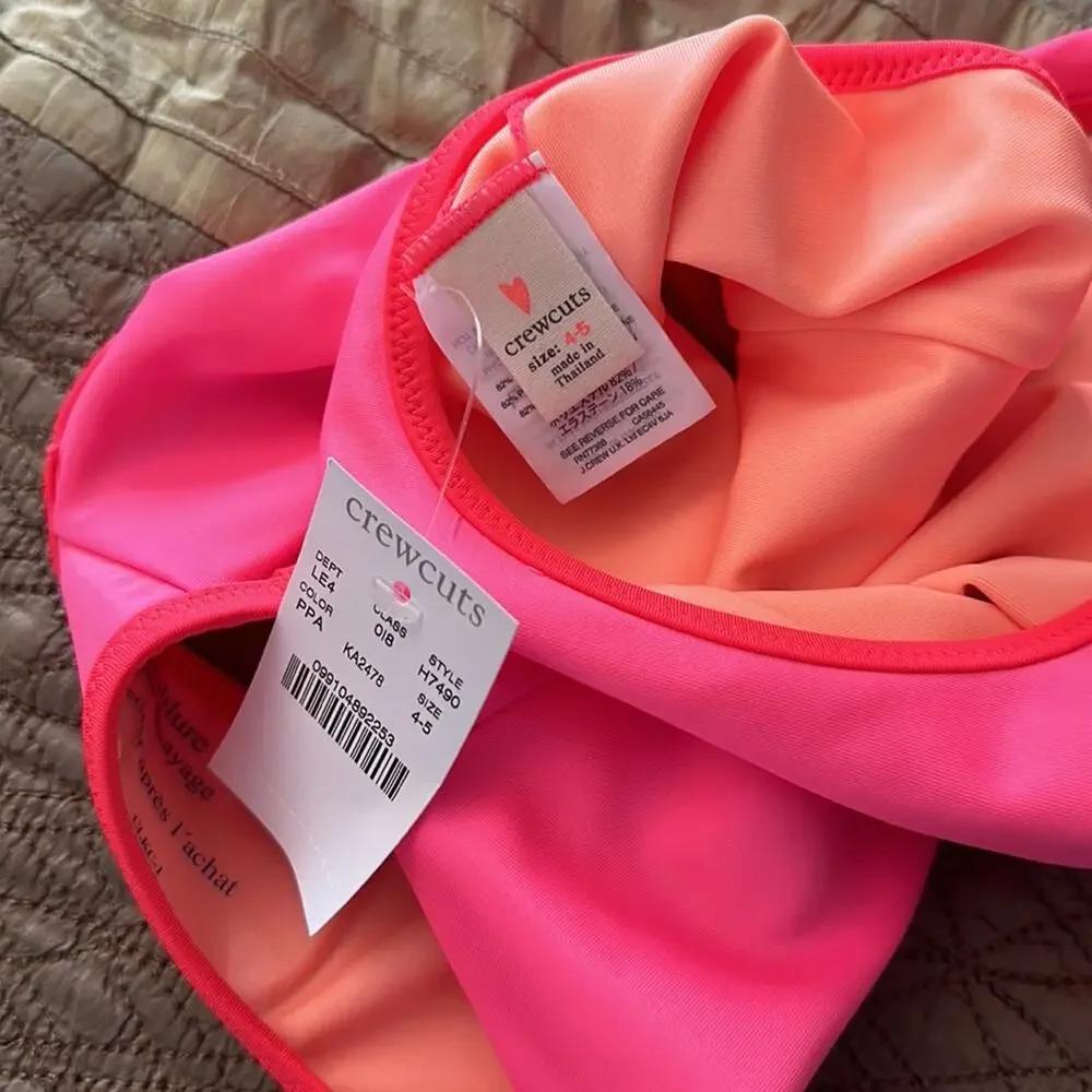 Crewcuts | One piece Reversible Swimsuit Size 4-5 NWT